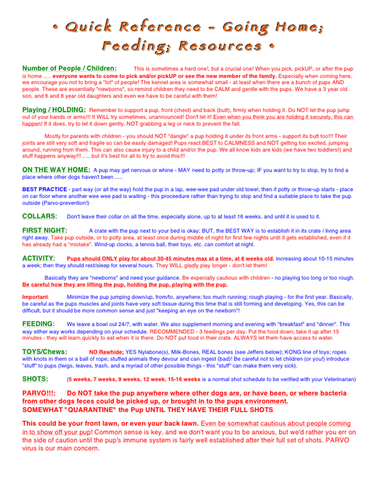••TGM Quick Reference